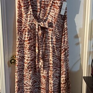 Chaus Women's Brown and White Maxi Dress